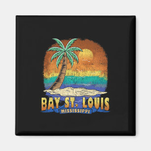 Bay St. Louis Mississippi Vintage abgenutzt Souven Magnet