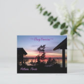 Bay Sunrise Matlacha Florida Postkarte (Stehend Vorderseite)