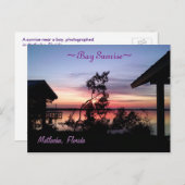 Bay Sunrise Matlacha Florida Postkarte (Vorne/Hinten)