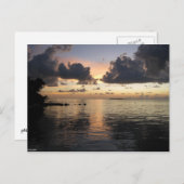 Bay Sunset Postkarte (Vorne/Hinten)