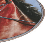 Bay Thoroughbred Race Pferd Schneidebrett (Ecke)