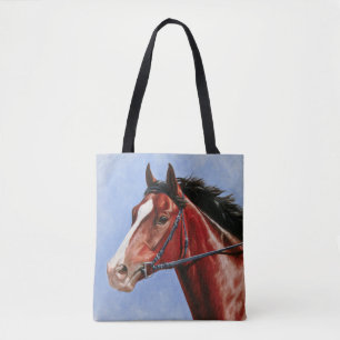 Bay Thoroughbred Race Pferd Tasche