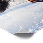 Bay Trakehner Stallion Poster (Ecke)