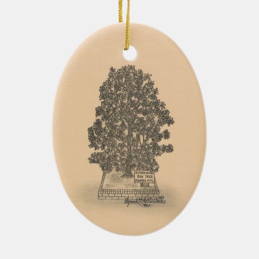 Bay Tree Keramik Ornament (Hinten)