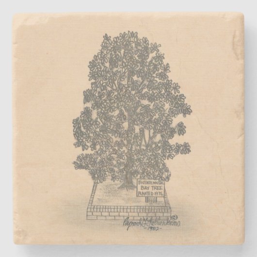 BAY TREE MARBLE STONE UNTERSETZER (Vorderseite)