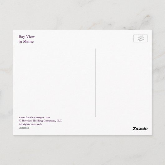 Bay View Postkarte (Rückseite)
