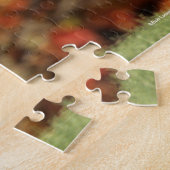 Bay Warmblut im Herbst Hintergrund Puzzle (Seite)