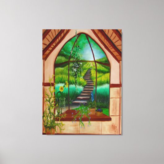 Bay Window Leinwanddruck (Vorderseite)