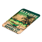 Bayahibe Dominikanische Republik - Retro Vintager Magnet (Linke Seite)