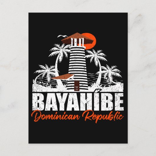 Bayahibe Dominikanische Republik - Retro Vintager Postkarte (Vorderseite)