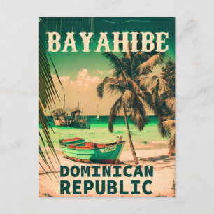 Bayahibe Dominikanische Republik - Retro Vintager  Postkarte