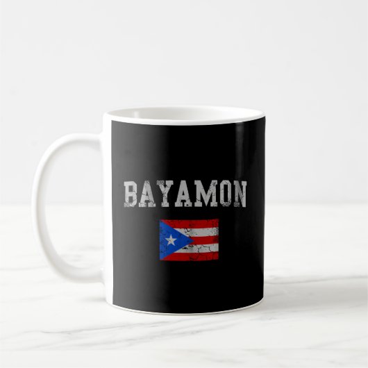 Bayamon Puerto Rico Flag Kaffeetasse (Links)