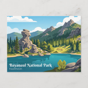 Bayanaul-Nationalpark Kasachstan Postkarte