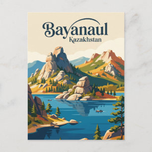 Bayanaul-Nationalpark Kasachstan Postkarte