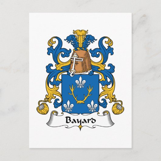 Bayard Familienwappen Postkarte (Vorderseite)