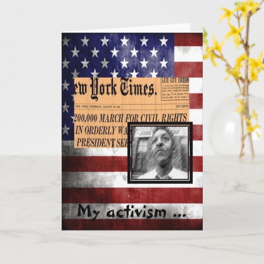 Bayard Rustin Karte (Gelbe Blume)