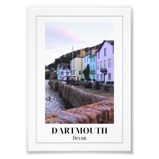 Bayards Cove, Dartmouth, Devon Fotodruck (Vorne)
