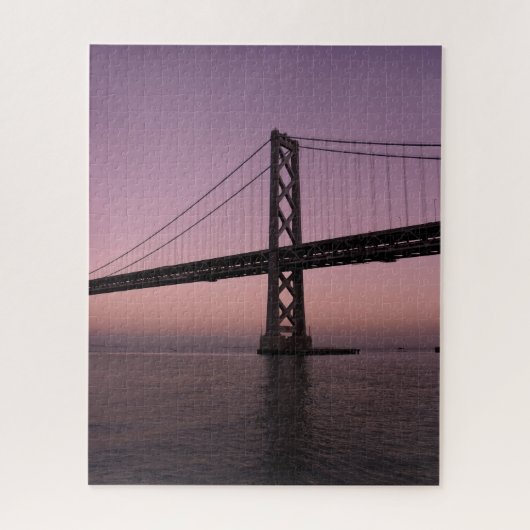 Baybridge unter Pink Sky Puzzle (Vertikal)