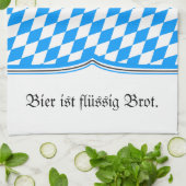 Bayerisch Blau Weiß Geschirrtuch (Gefaltet)