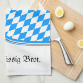 Bayerisch Blau Weiß Geschirrtuch (Viertel Falte)