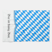 Bayerisch Blau Weiß Geschirrtuch (Horizontal)