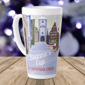 Bayerisch, deutsche Stadt Light Blue Weihnachtskaf Milchtasse