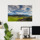 Bayerische Alpenlandschaft Poster (Heimbüro)