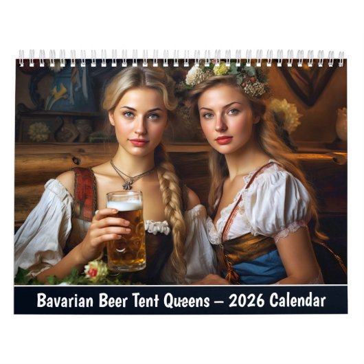 Bayerische Bierzeltdamen – Kalender 2026 (Titelbild)