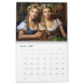 Bayerische Bierzeltdamen – Kalender 2026 (Jan 2027)