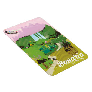 Bayerische Deutschland Landschaft Reise Druck Magnet