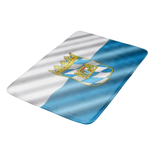 Bayerische Flagge Badematte (Schrägansicht)