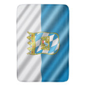 Bayerische Flagge Badematte (Vorderseite Vertikal)