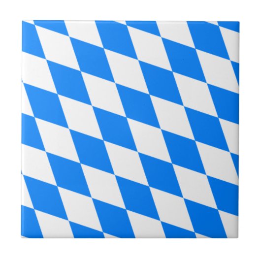 Bayerische Flagge - Bayerische Flagge Fliese (Vorderseite)