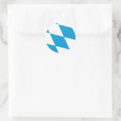 Bayerische Flagge Bayerische Flagge Runder Aufkleber (Tasche)