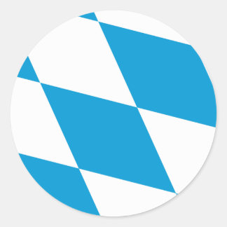 Bayerische Flagge Bayerische Flagge Runder Aufkleber
