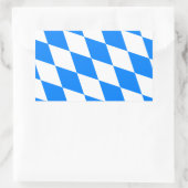 Bayerische Flagge - Bayerische Küche Rechteckiger Aufkleber (Tasche)