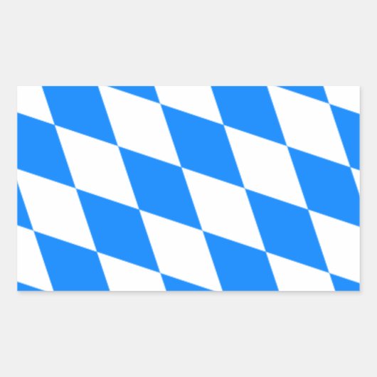 Bayerische Flagge - Bayerische Küche Rechteckiger Aufkleber (Vorderseite)