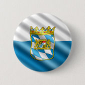 Bayerische Flagge Button (Vorderseite)