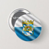 Bayerische Flagge Button (Vorne & Hinten)