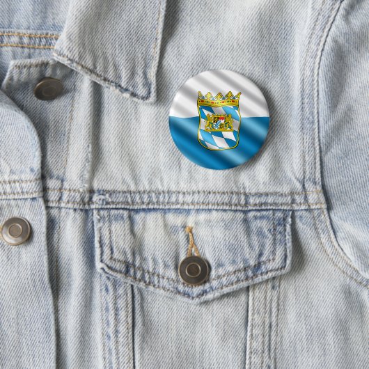 Bayerische Flagge Button (Beispiel)