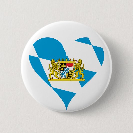 Bayerische Flagge Button (Vorderseite)