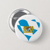 Bayerische Flagge Button (Vorne & Hinten)