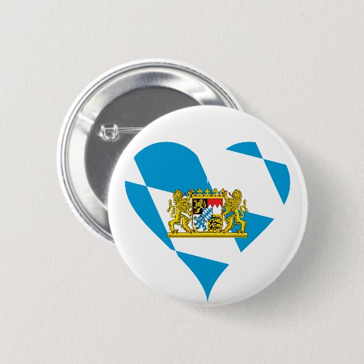 Bayerische Flagge Button (Vorne & Hinten)