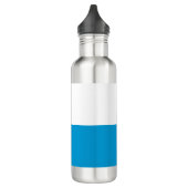 Bayerische Flagge Edelstahlflasche (Links)