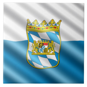 Bayerische Flagge Fliese