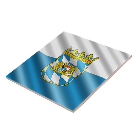 Bayerische Flagge Fliese (Seite)