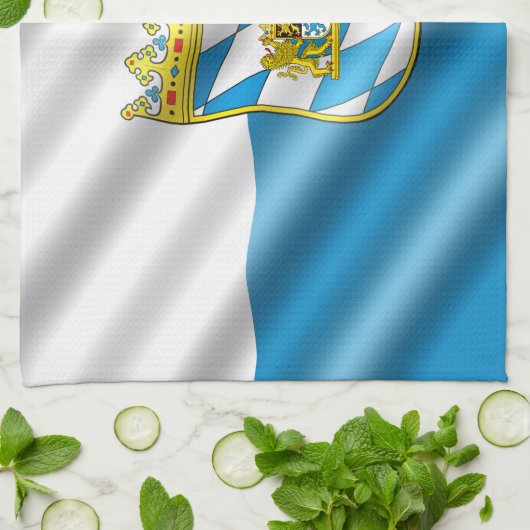 Bayerische Flagge Handtuch (Gefaltet)