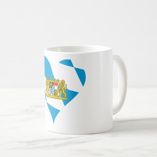 Bayerische Flagge Kaffeetasse (VorderseiteRechts)