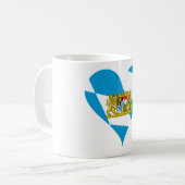 Bayerische Flagge Kaffeetasse (Vorderseite Links)