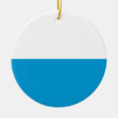 Bayerische Flagge Keramik Ornament (Vorne)